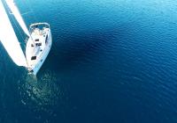 sailing yacht sailboat genoa white sail sailing yacht blue sea